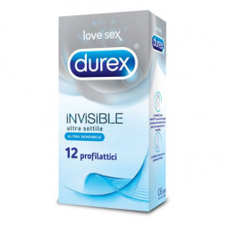 DUREX Invisible profilattici ultra sottili confezione da 12 pezzi